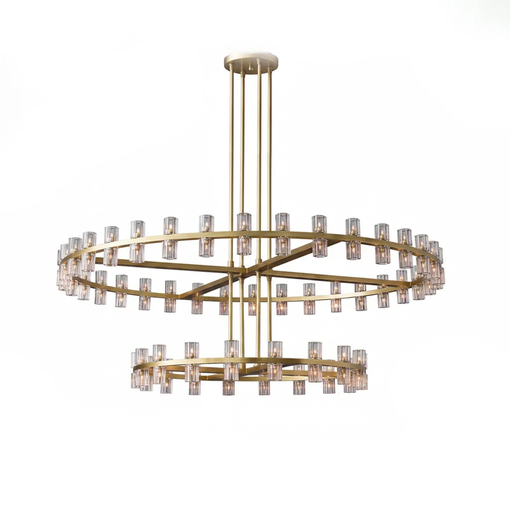 CrystalRay Linear Chandelier Series by Bling Lighting Studio
