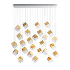 Cubic Luster Cascade Chandelier