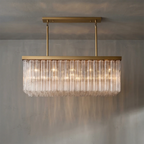 Murano Star Glass Brass Pendant Light by Bling Lighting Studio