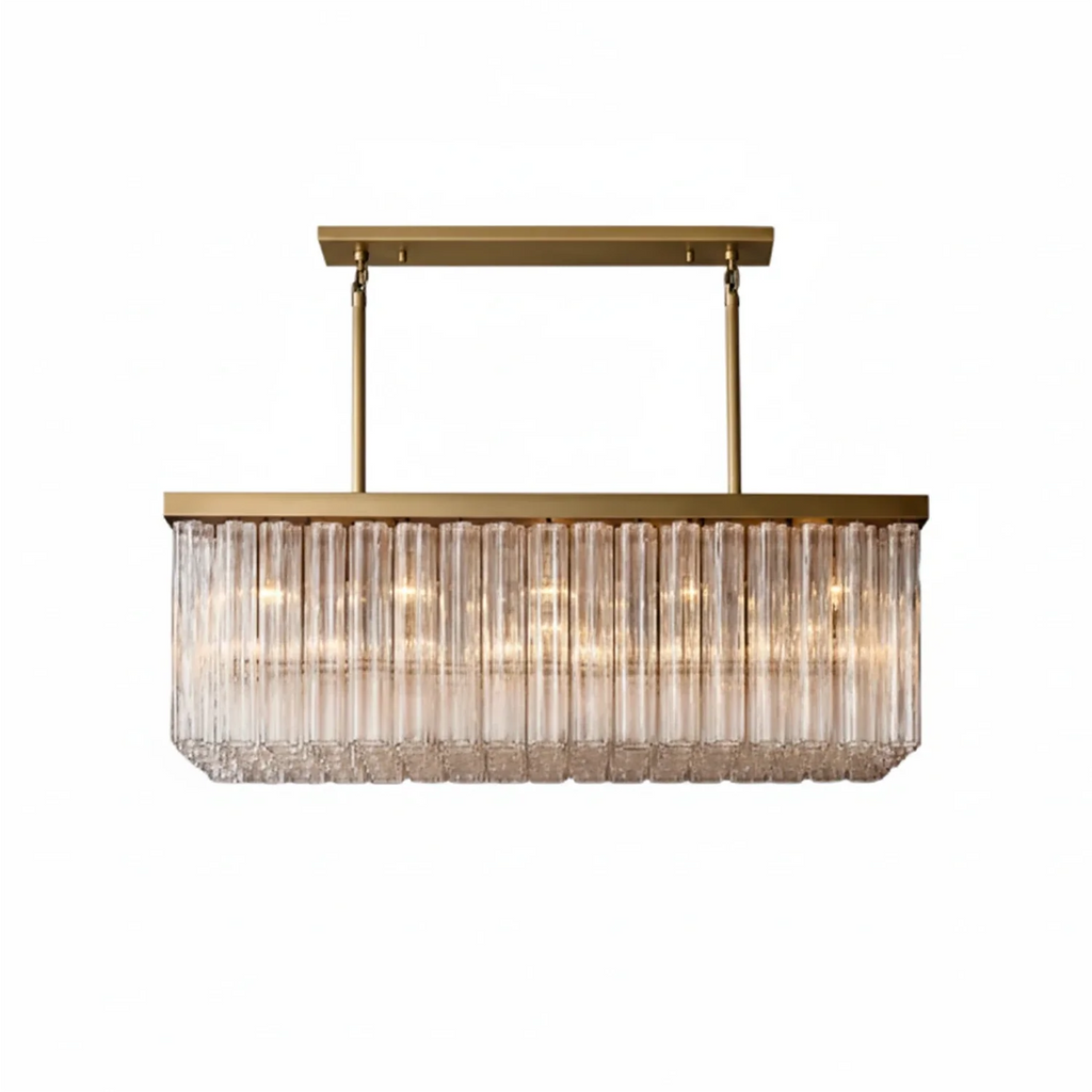 Murano Star Glass Brass Pendant Light by Bling Lighting Studio
