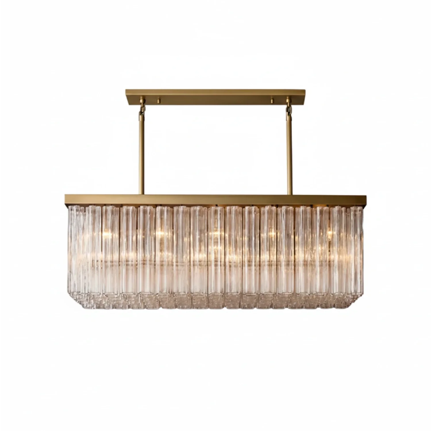 Murano Star Glass Brass Pendant Light by Bling Lighting Studio