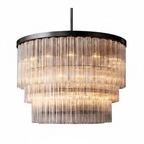 Murano Star Glass Brass Pendant Light by Bling Lighting Studio