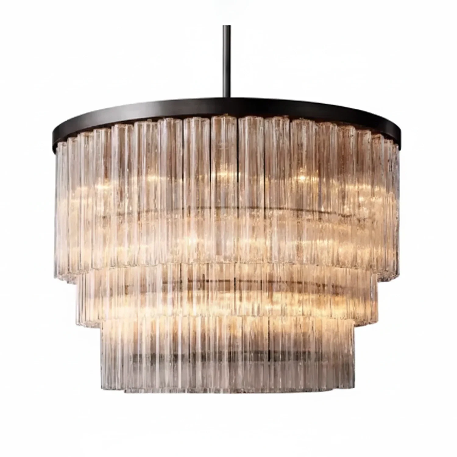 Murano Star Glass Brass Pendant Light by Bling Lighting Studio