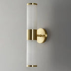 Cylindrical Lampatrin Alabaster Wall Lamp, modern alabaster pendant light double side unlit | Bling Lighting Studio