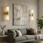 Cylindrical Lampatrin Alabaster Wall Lamp, modern alabaster pendant light living room symmetry | Bling Lighting Studio