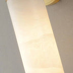 Cylindrical Lampatrin Alabaster Wall Lamp, modern alabaster pendant light shade detail | Bling Lighting Studio