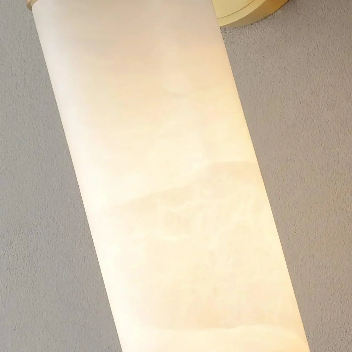 Cylindrical Lampatrin Alabaster Wall Lamp, modern alabaster pendant light shade detail | Bling Lighting Studio