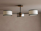 Daphne Fabric Flush Mount lighting fixture detail view