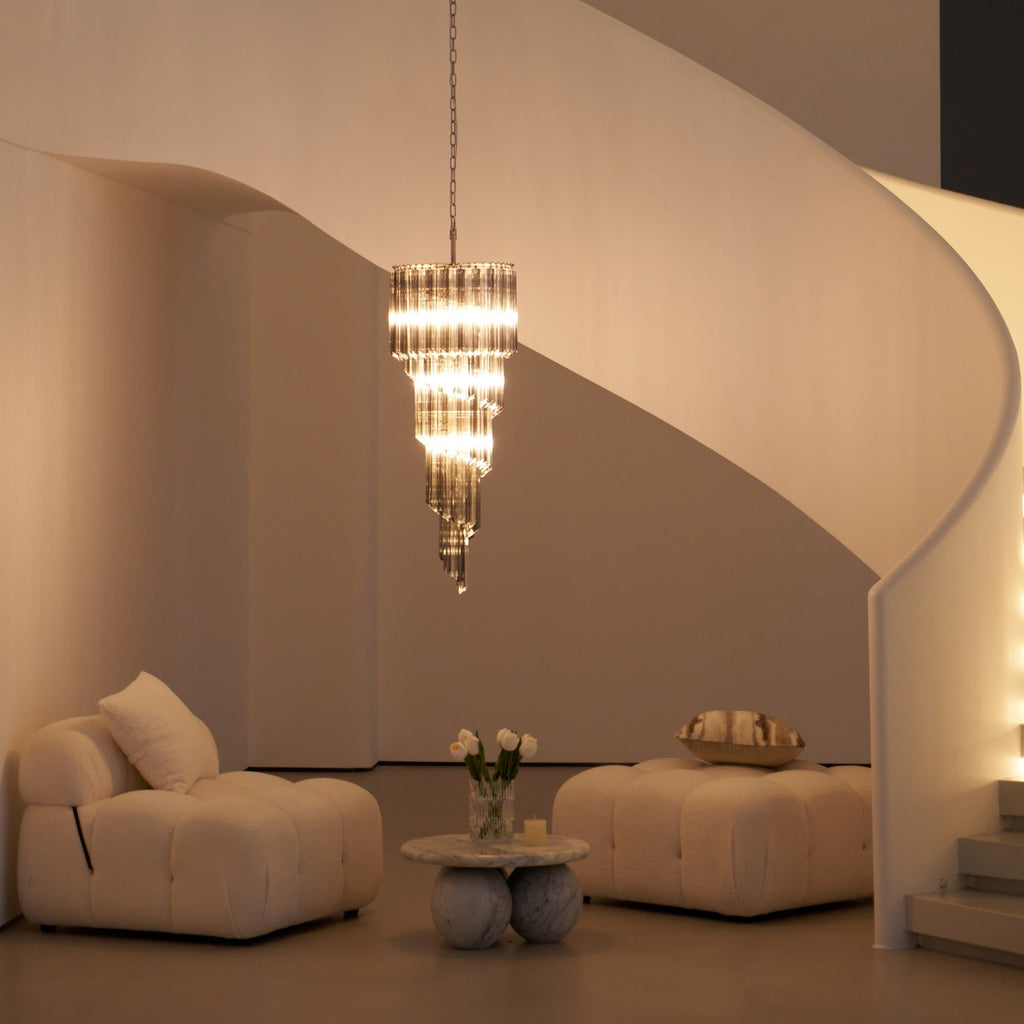 Dark Themed Cascading Rain Chandelier product image