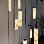 Darlen Alabaster Modern Staircase Chandelier long stairwell chandelier product view