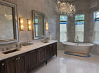 Dawn Livio Teardrop Branching Brass Round Chandelier by Bling Lighting Studio