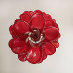 Designer Murano Red Petals Spiral Chandelier product image