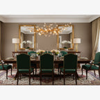 Designer Stone Crystal Brass Chandelier product image