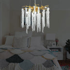 Doris White Crystal Branch Chandelier for Staircase product image