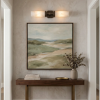 Double-Head Alabaster Wall Sconce by Bling Lighting Studio