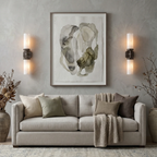 Double-Head Alabaster Wall Sconce by Bling Lighting Studio