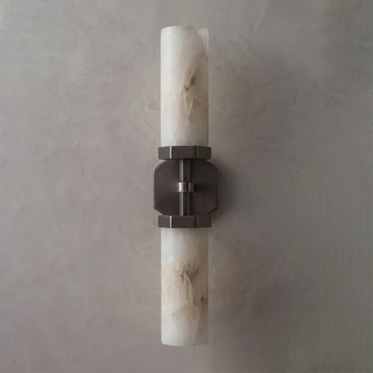 Double-Head Alabaster Wall Sconce by Bling Lighting Studio