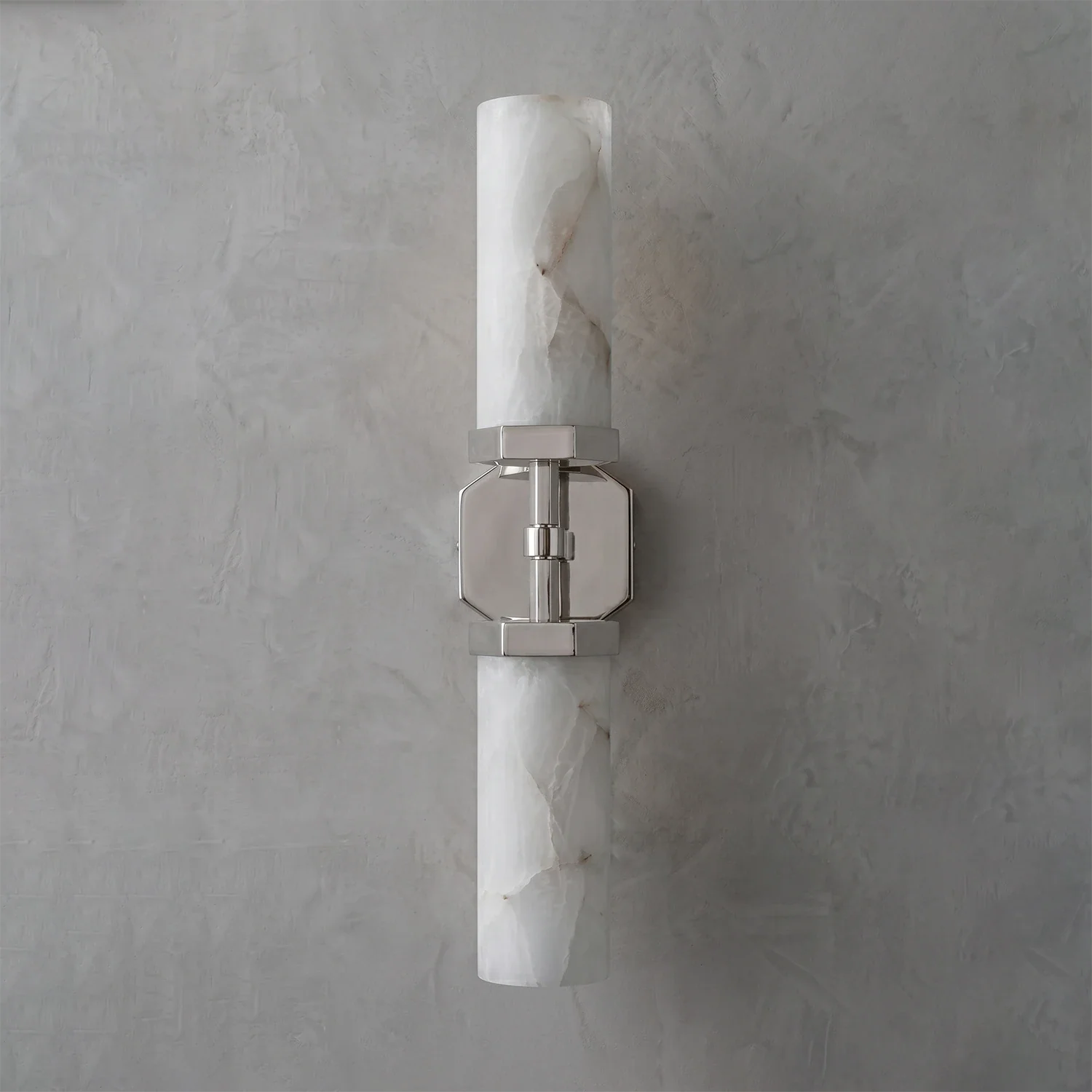 Double-Head Alabaster Wall Sconce by Bling Lighting Studio