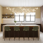 Double Layer Combination Gingko Chandelier