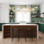 Double Layer Combination Gingko Chandelier