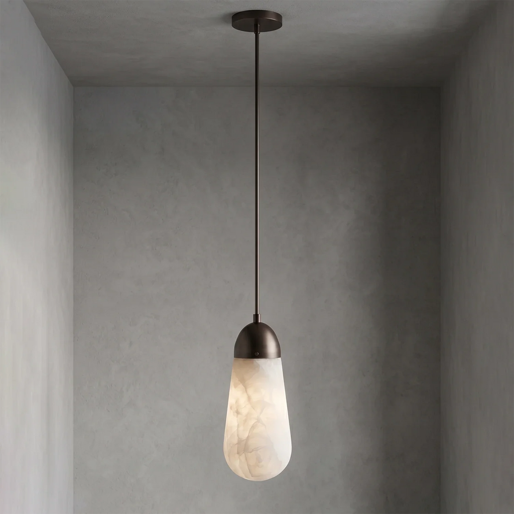 Droplet Natural Alabaster Multi-Chandelier by Bling Lighting Studio