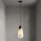 Droplet Natural Alabaster Multi-Chandelier by Bling Lighting Studio