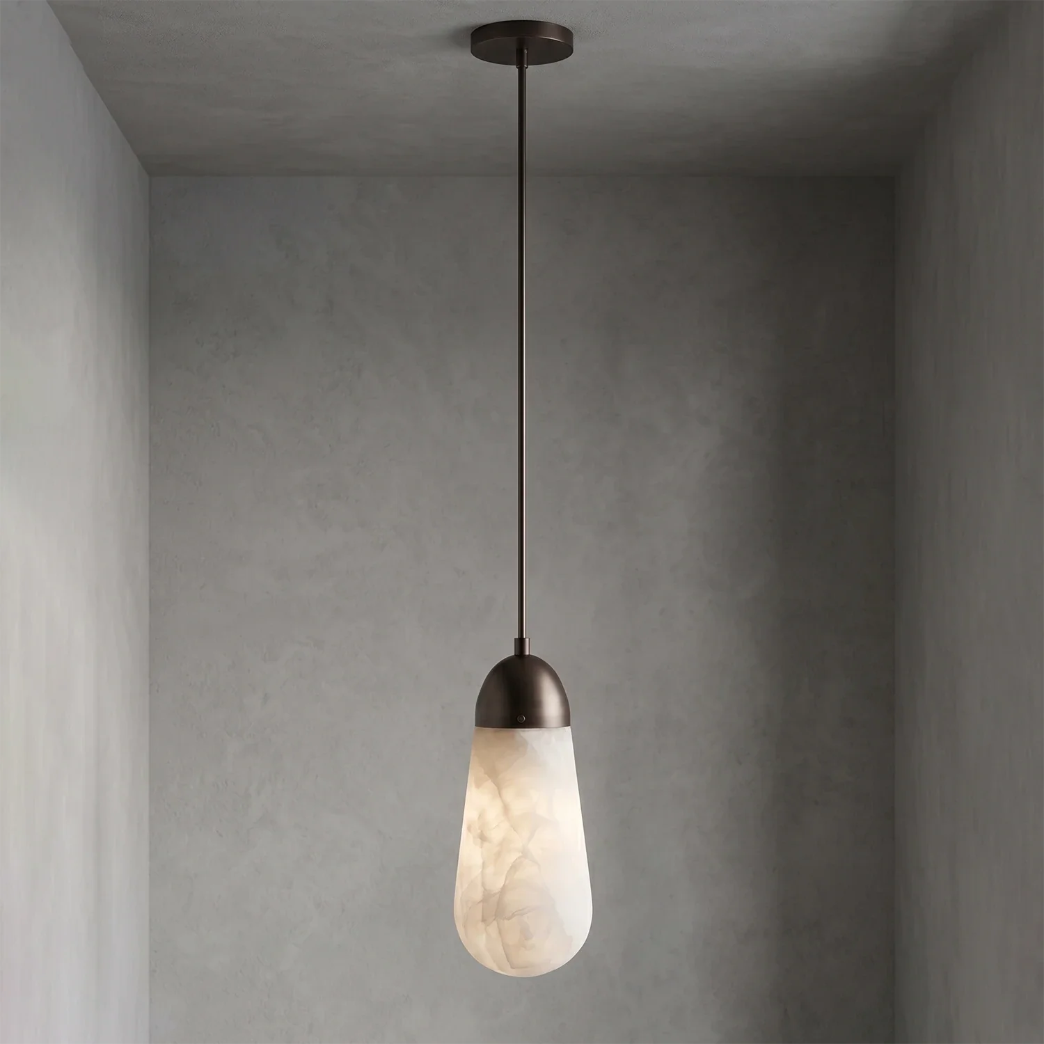 Droplet Natural Alabaster Multi-Chandelier by Bling Lighting Studio