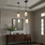 Droplet Natural Alabaster Multi-Chandelier by Bling Lighting Studio