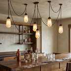 Droplet Natural Alabaster Multi-Chandelier by Bling Lighting Studio