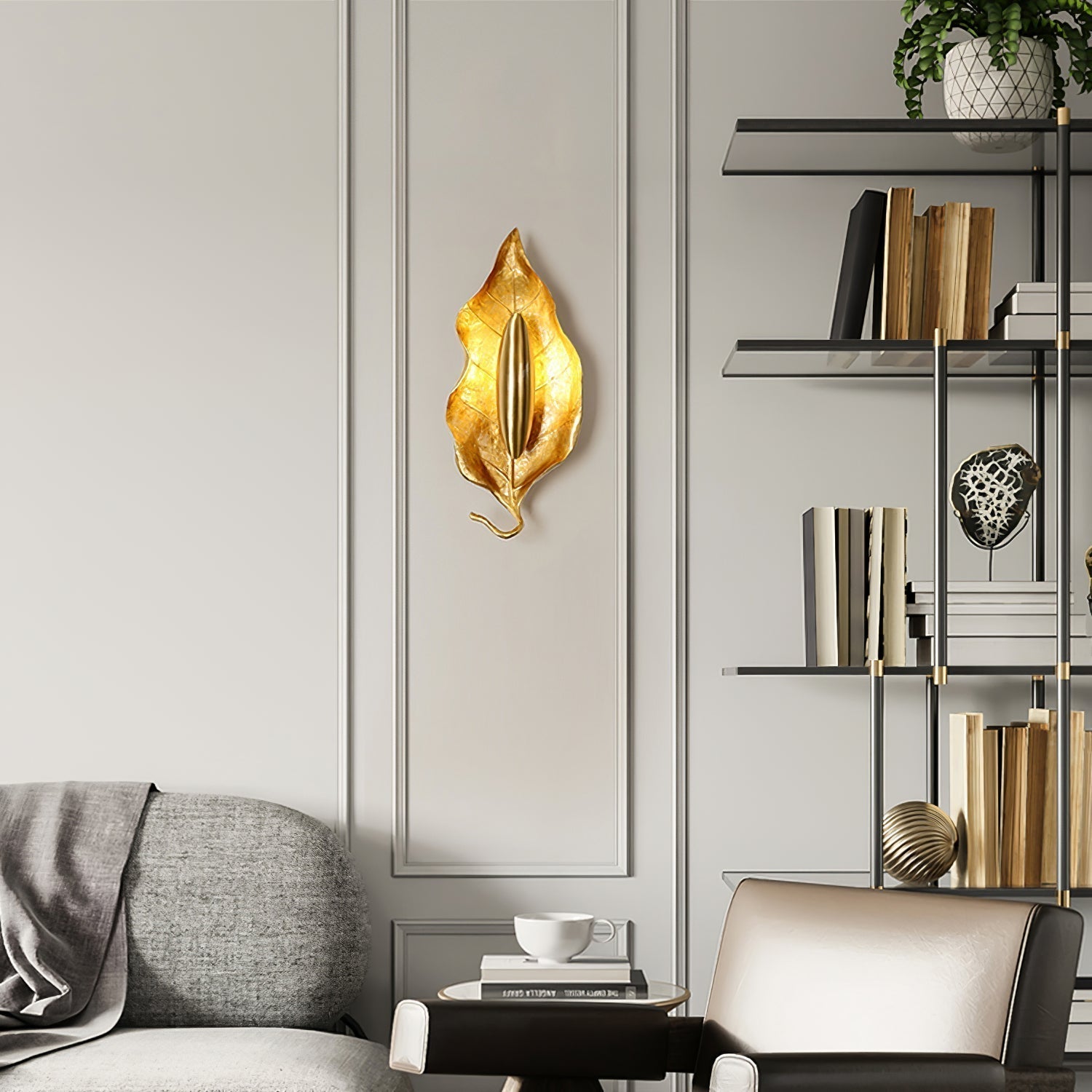 Dumaine Branch Wall Lamp by Bling Lighting Studio