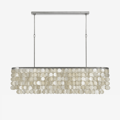 Liora Shell Linear Chandelier by Bling Lighting Studio