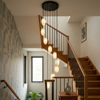 Egg-Shaped Alabaster Chandelier by Bling Lighting Studio