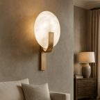 Elara Alabaster Wall Sconce by Bling Lighting Studio