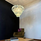 Elegant Blue Murano Disc Chandelier product image