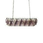Elegant Multicolored Murano Poliedri Chandelier by Bling Lighting Studio