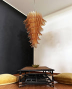 Elegant Rosalind Murano Felci Amber Chandelier product image