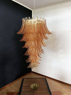 Elegant Rosalind Murano Felci Amber Chandelier product image