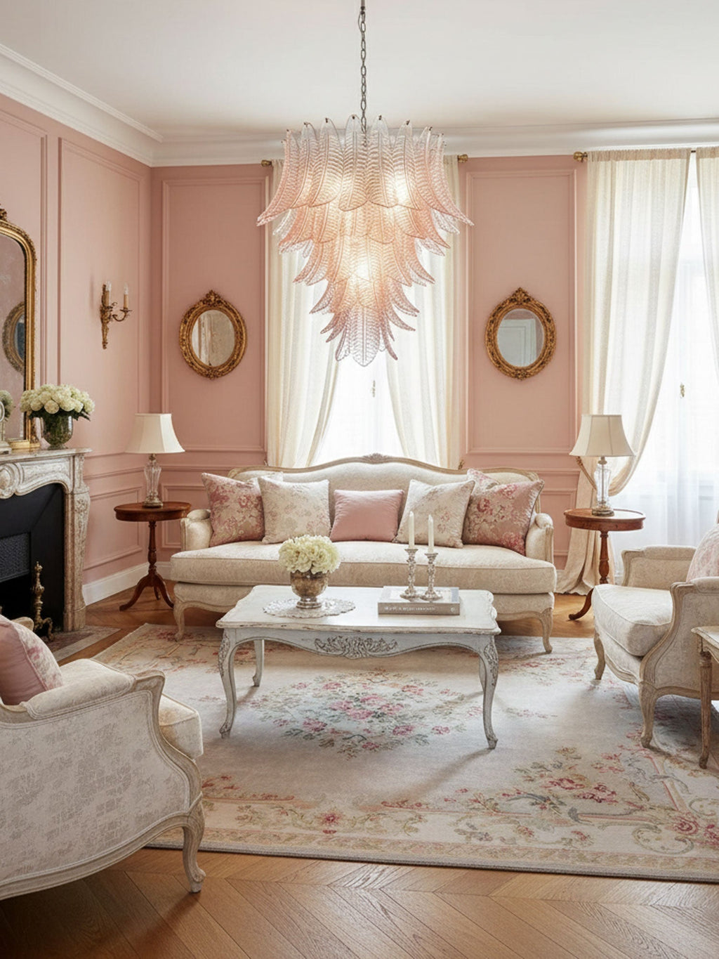 Elegant Rosalind Murano Felci Chandelier product image