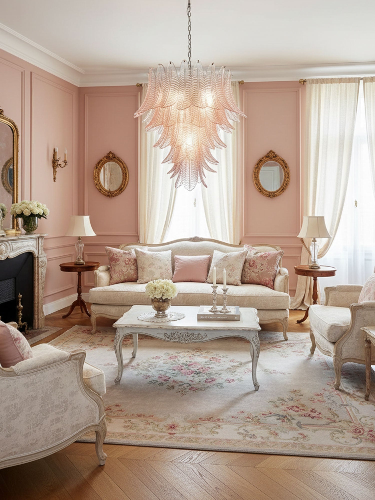 Elegant Rosalind Murano Felci Chandelier product image