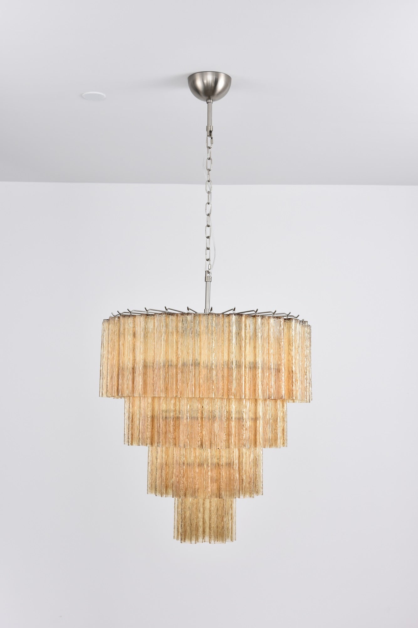 Elegant Serava Cascade Murano Tube Chandelier product image