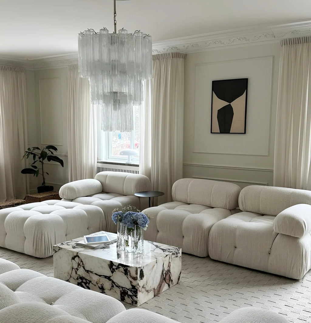 Elegant Transparent Murano Glass Tube Chandelier product image