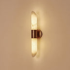 Elongated Alabaster Tube Wall Sconce, product view 5