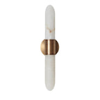 Elongated Alabaster Tube Wall Sconce, product view 6