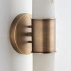 Elongated Alabaster Tube Wall Sconce, product view 8