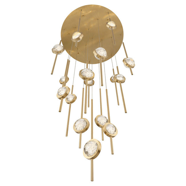 Velveton Seeded Glass Chandelier by Bling Lighting Studio