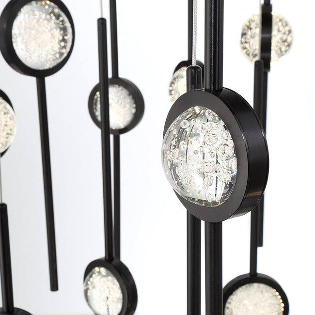 Velveton Seeded Glass Chandelier by Bling Lighting Studio