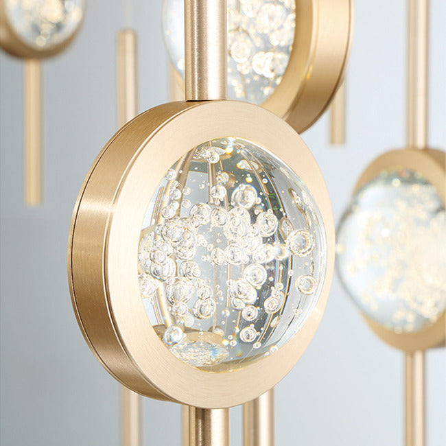 Velveton Seeded Glass Chandelier by Bling Lighting Studio