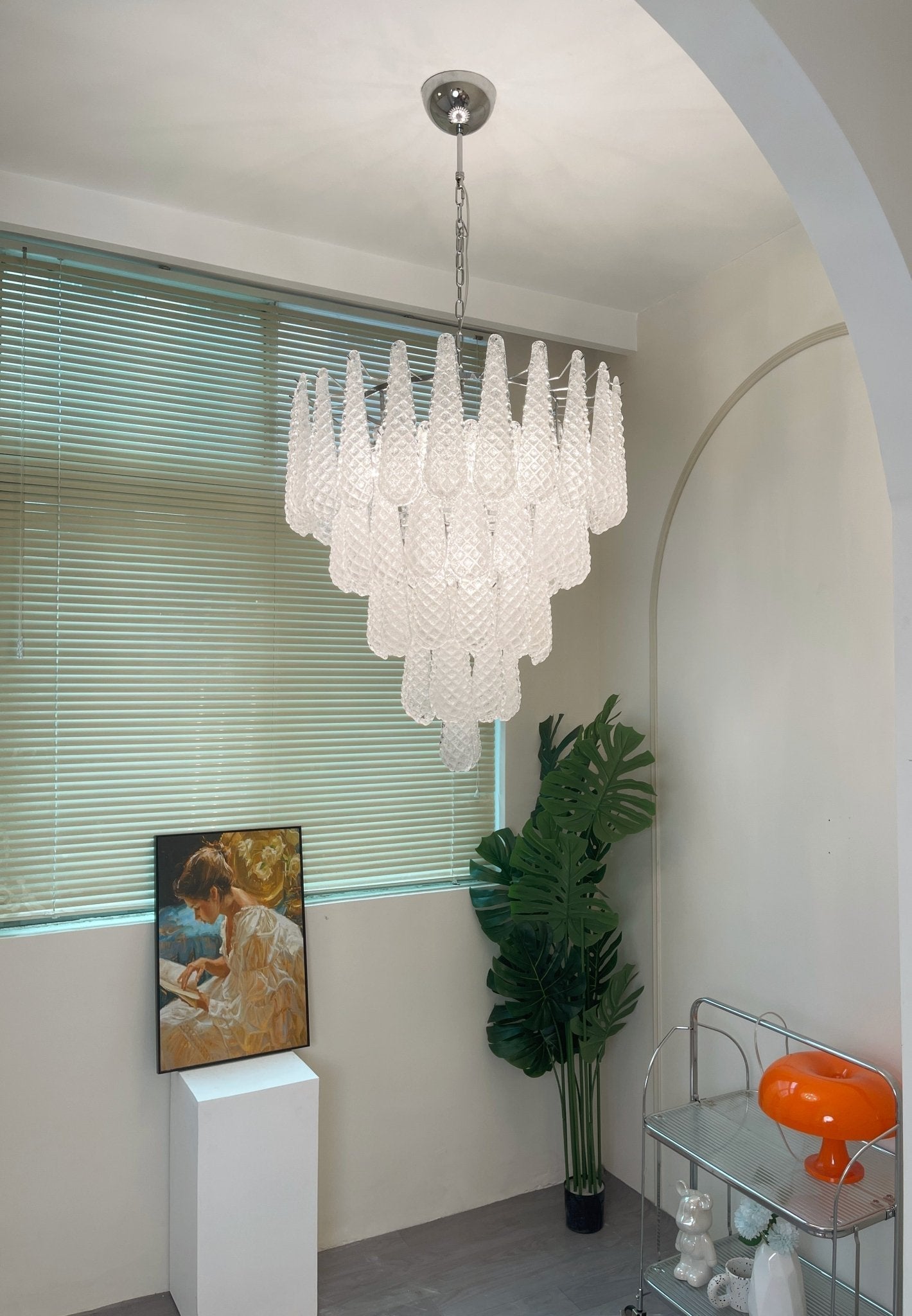 Exquisite Murano Glass Dewdrop Chandelier product image