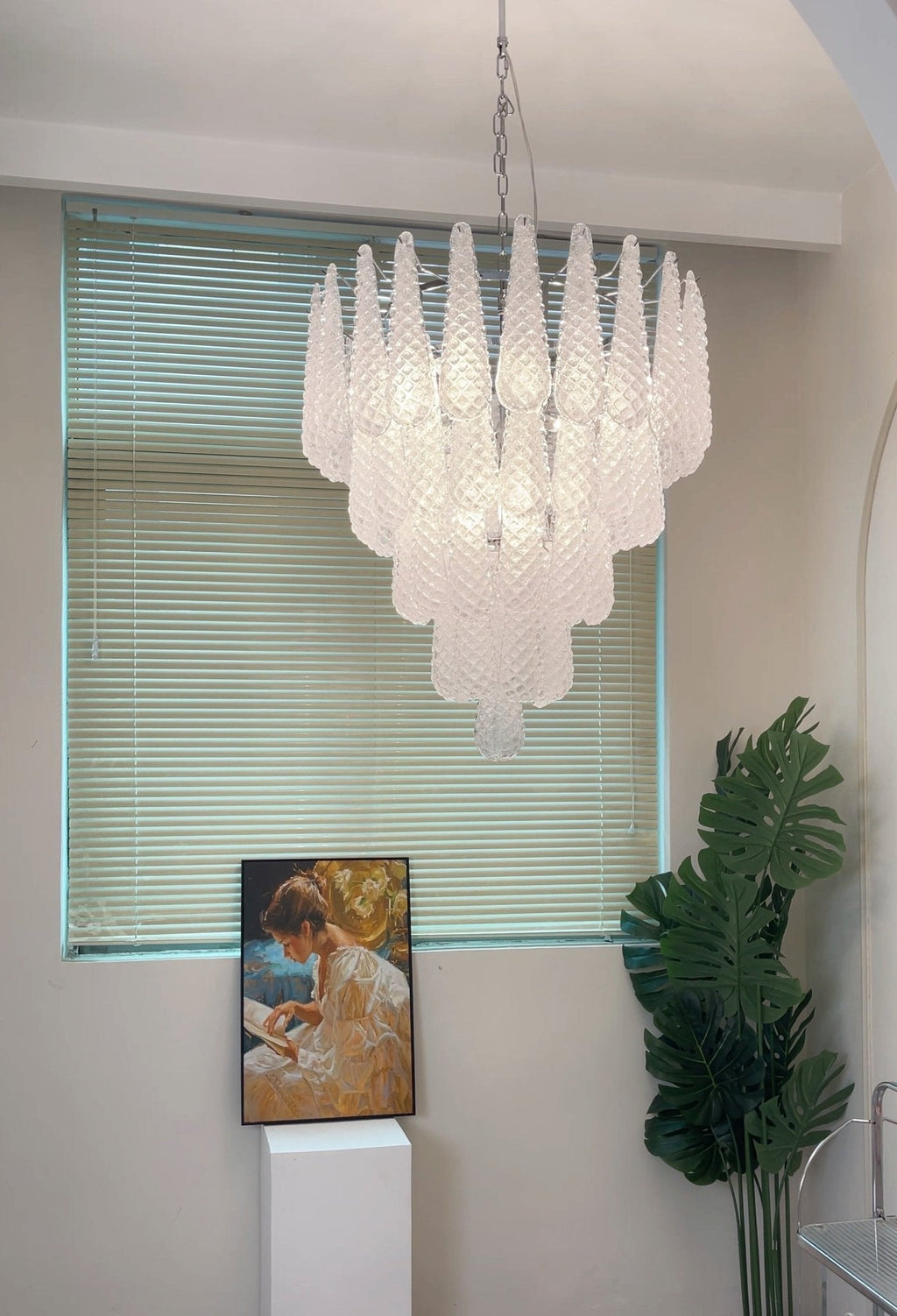 Exquisite Murano Glass Dewdrop Chandelier product image
