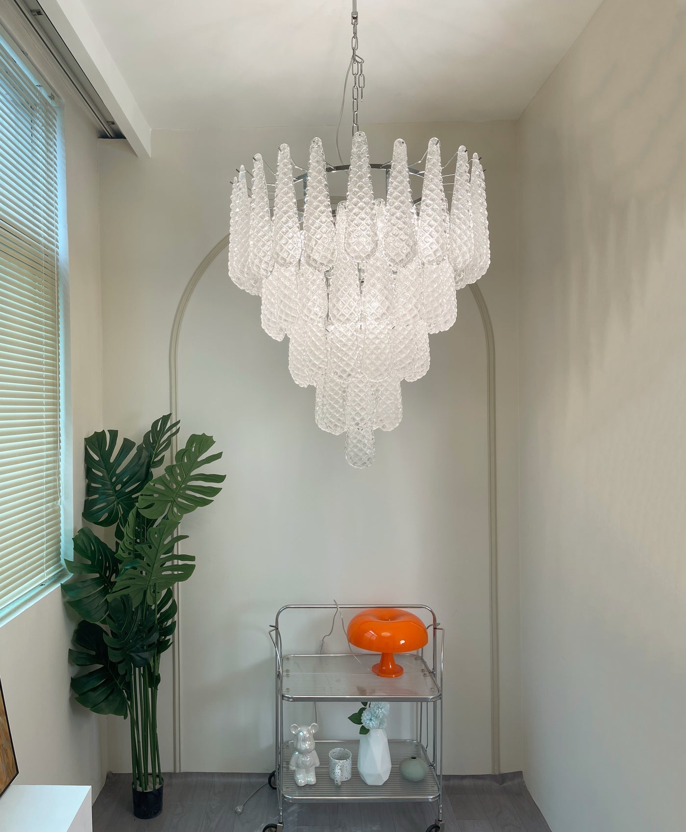 Exquisite Murano Glass Dewdrop Chandelier product image